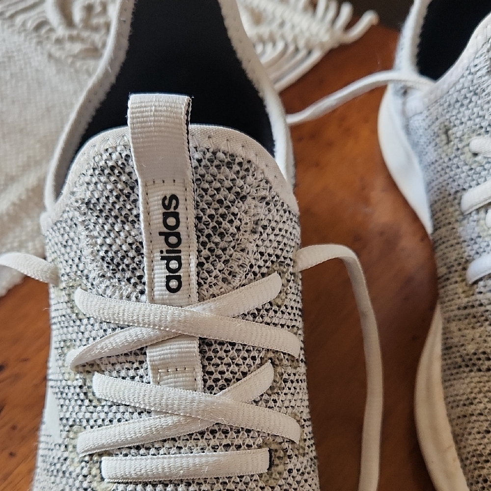 Adidas Women's Black and White Knit Sneakers - Picture 5 of 11